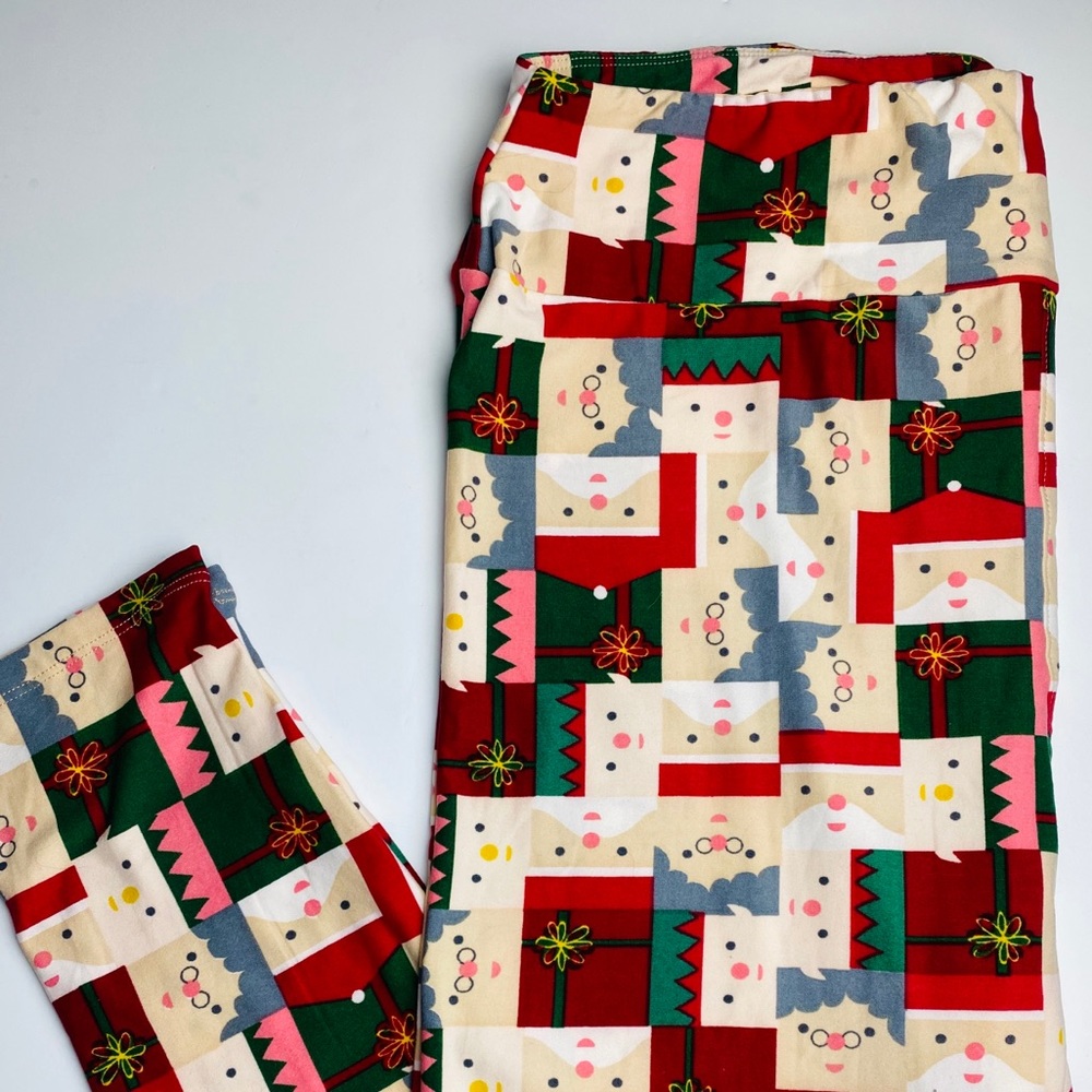 LuLaRoe TC2 Adult 18+ Holiday Leggings Faces - Picture 2 of 8